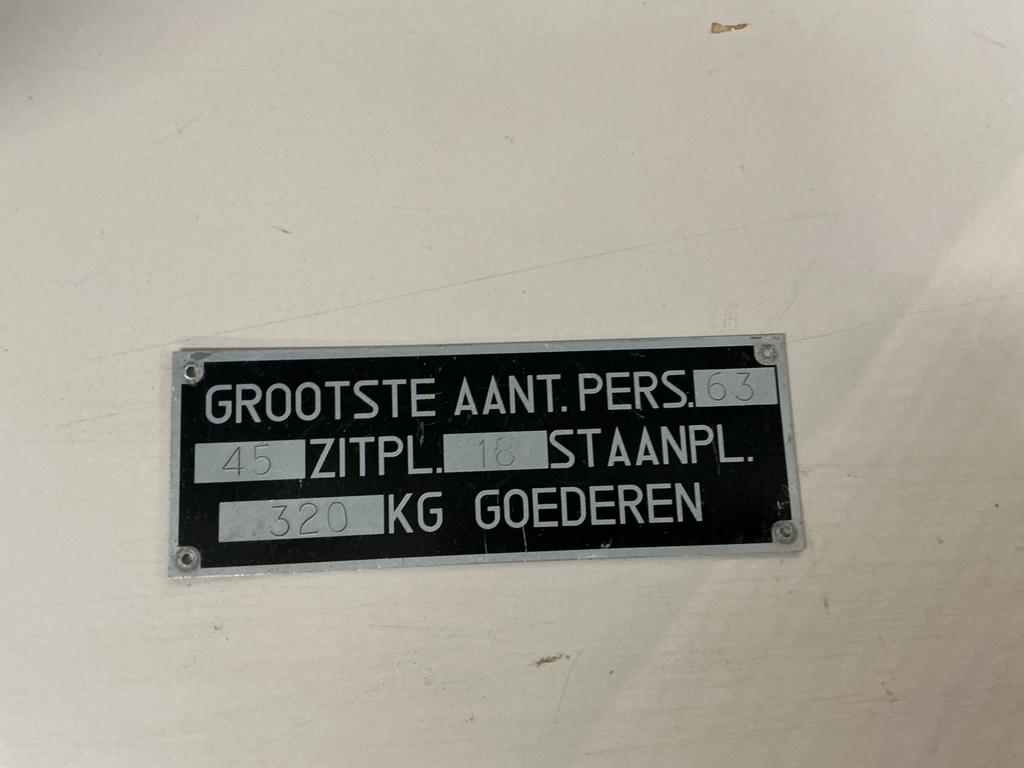 Aluminium. Bordje uit de bus, Ophalen of Verzenden, Zo goed als nieuw, Bus of Metro, Overige typen
