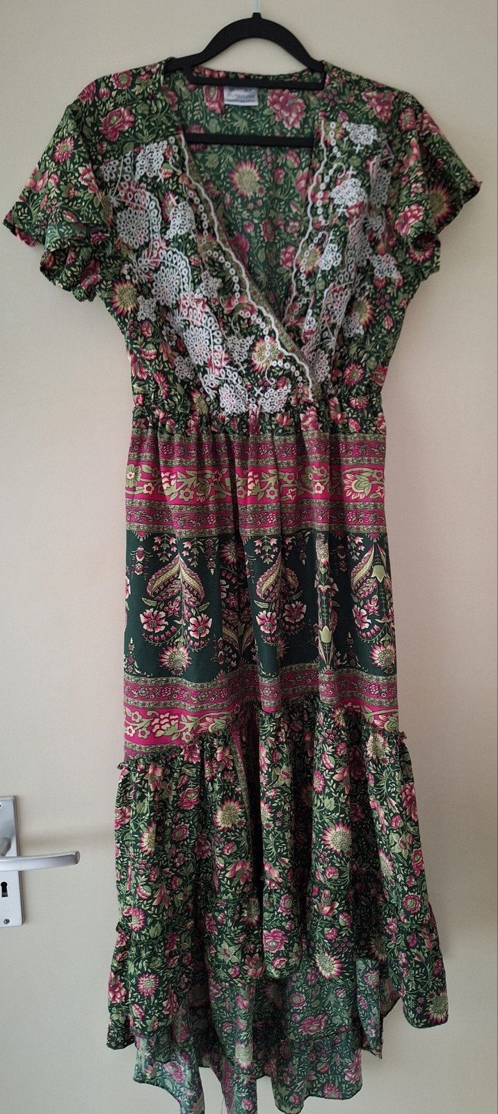 Jurk ibiza style one size, Kleding | Dames, Jurken, Maat 38/40 (M), Ophalen of Verzenden, Zo goed als nieuw, Onder de knie