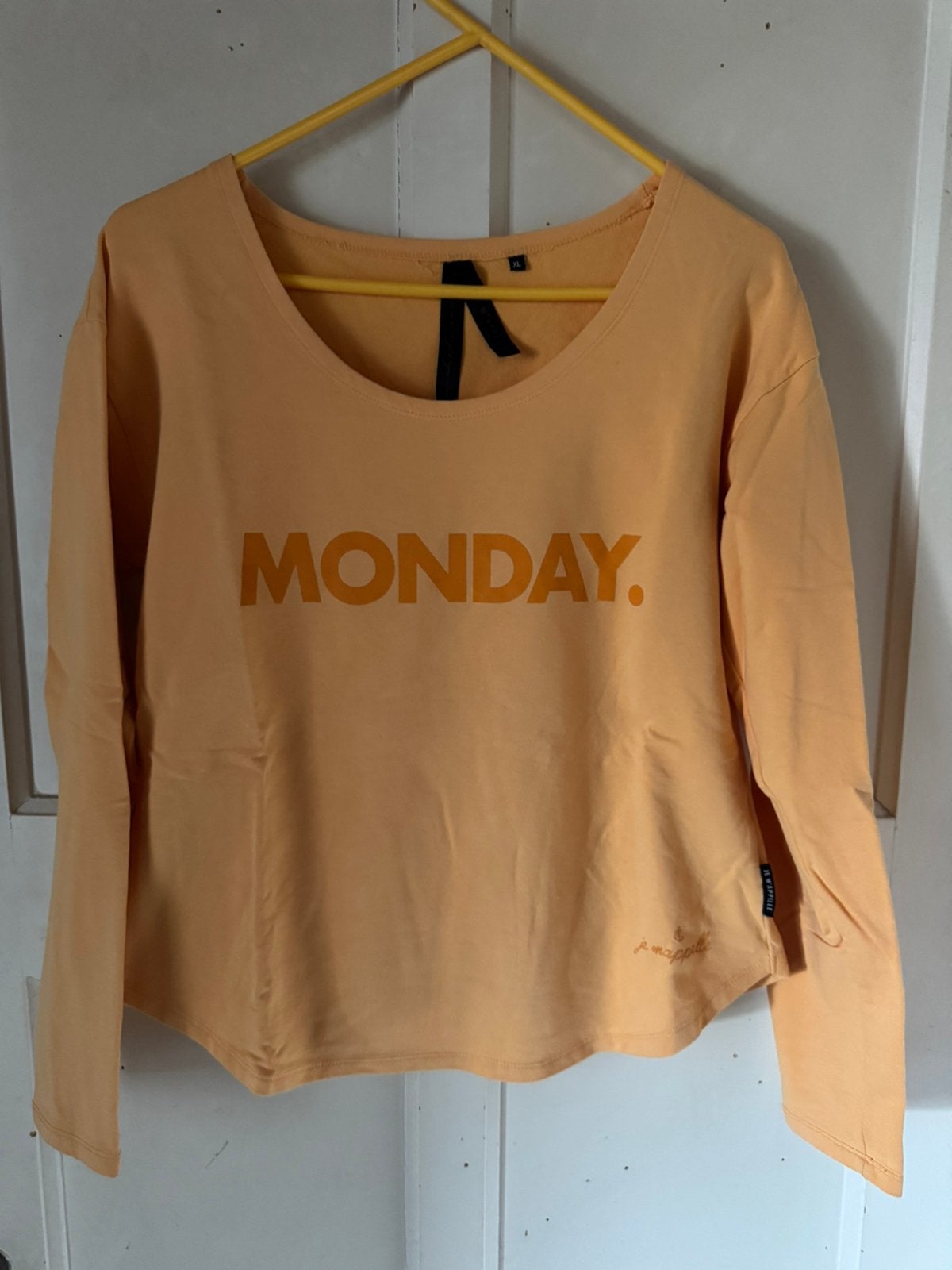 Je m’apelle leuke trui maat xl., Ophalen of Verzenden, Zo goed als nieuw, Maat 46/48 (XL) of groter, Oranje