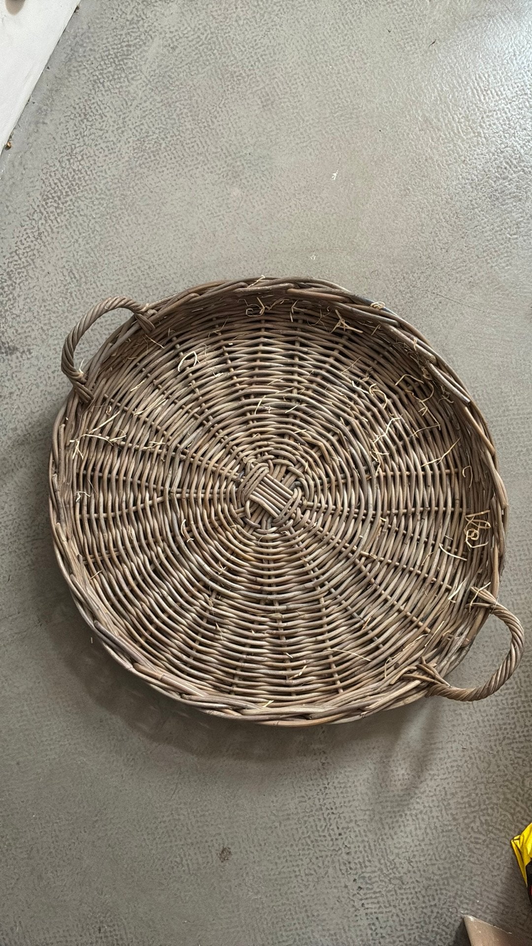 Gevlochten dienblad, Overige materialen, Rond, Ophalen, Gevlochten