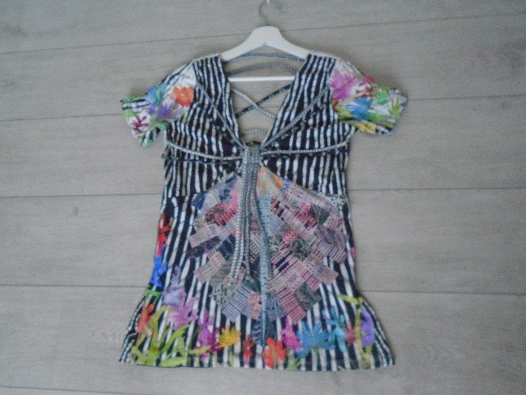 Save The Queen Prachtige Stretch Shirt maat XXL ZGAN, Save The Queen!, Maat 46/48 (XL) of groter, Zo goed als nieuw, Korte mouw