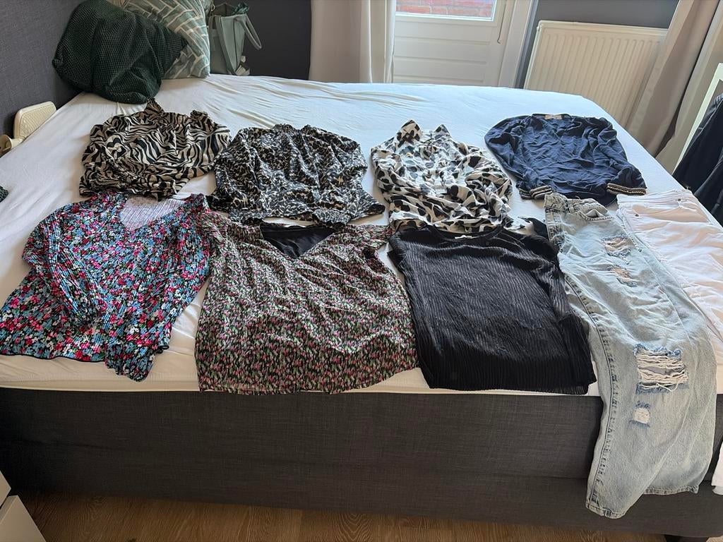 Diverse Dameskleding Bundel: Tops, Blouses & Jeans, Ophalen of Verzenden, Zo goed als nieuw, Maat 36 (S), Overige kleuren