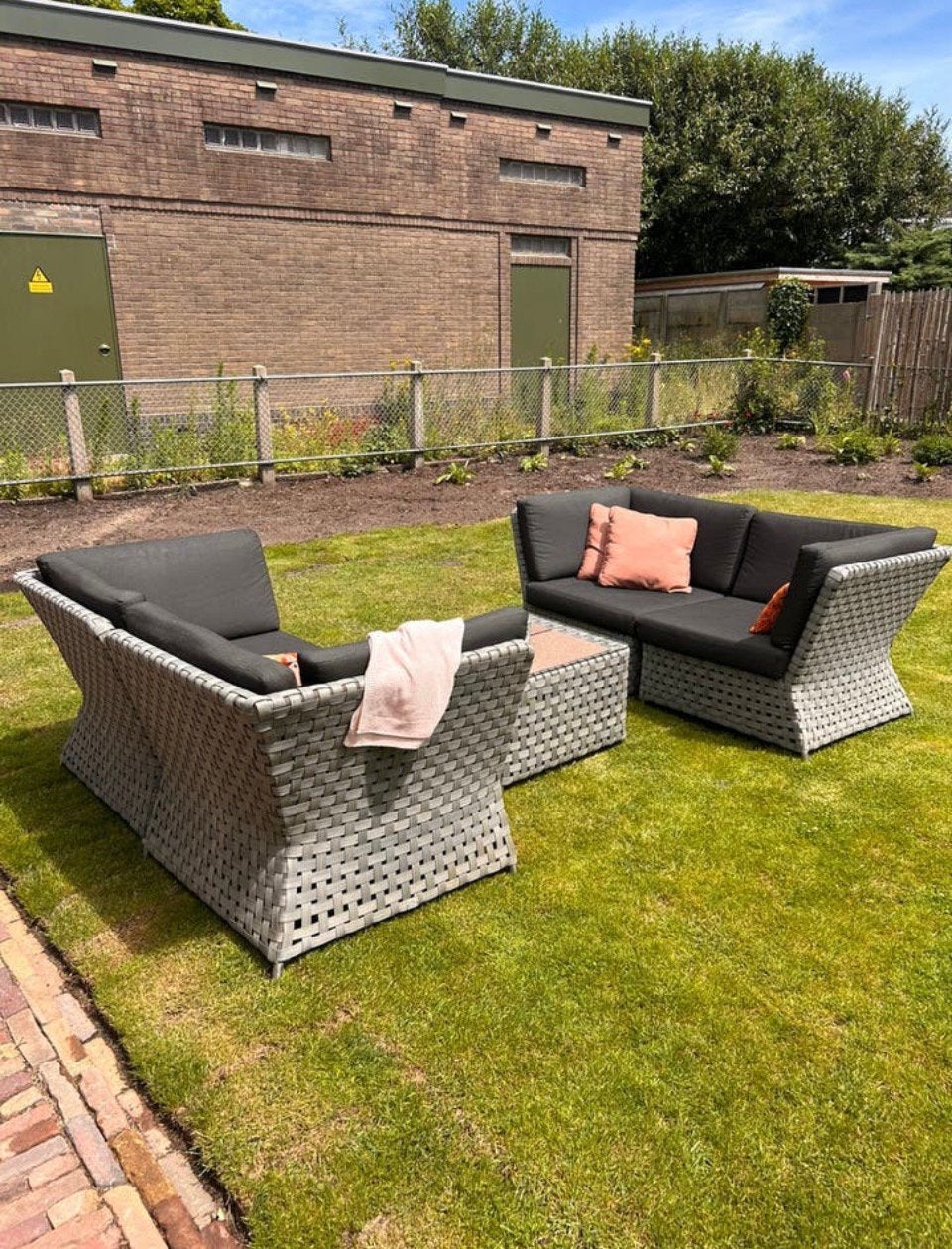 Loungeset Apple Bee, Ophalen of Verzenden, Zo goed als nieuw, Wicker