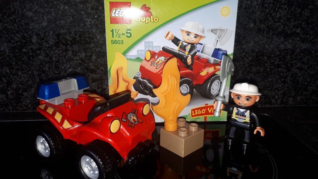 Lego Duplo Ville Brandweercommandant 5603, Gebruikt, Compleet, Overige thema's, Ophalen of Verzenden