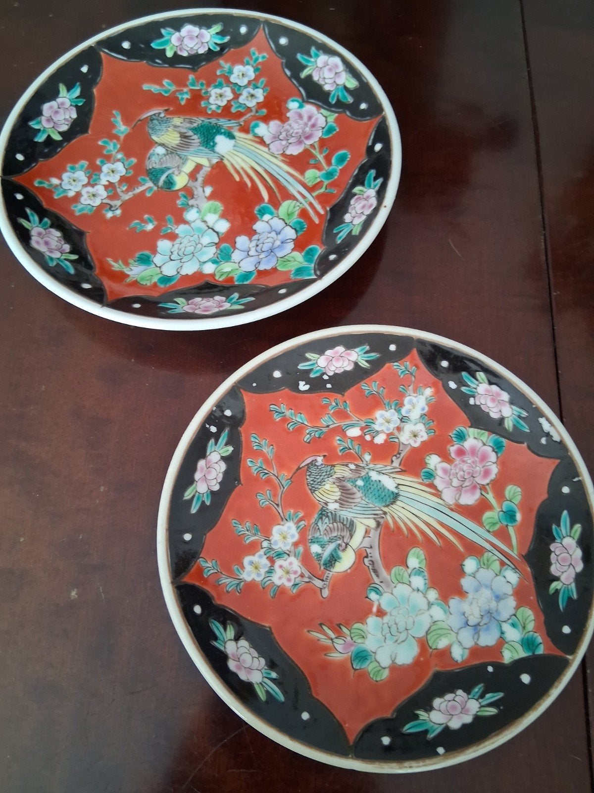 2 Japanse porseleinen  bordjes, Ophalen of Verzenden