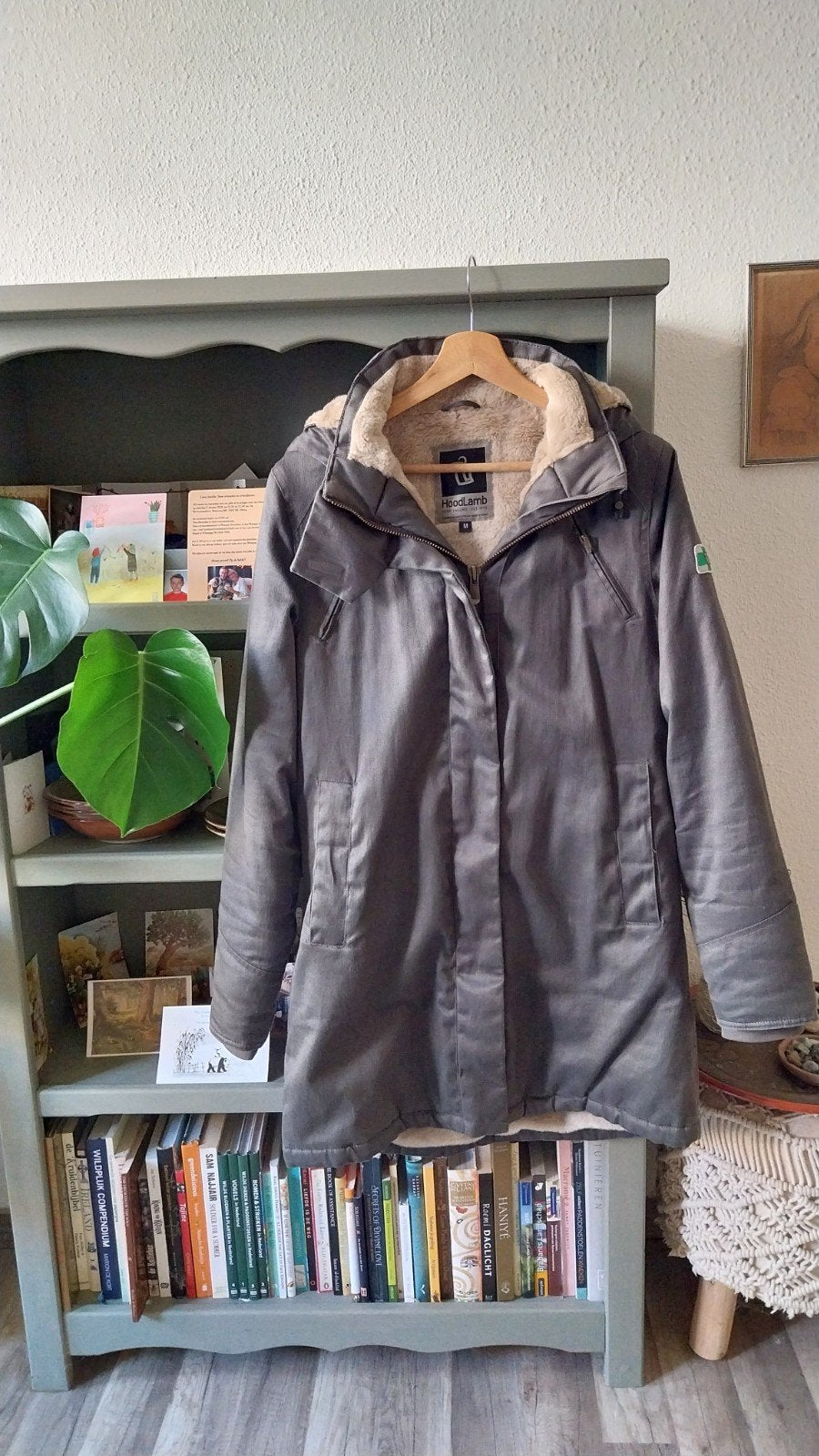 HoodLamb Nordic Parka - Maat M -Zo goed als nieuw, Maat 38/40 (M), Ophalen of Verzenden, Zo goed als nieuw, Grijs