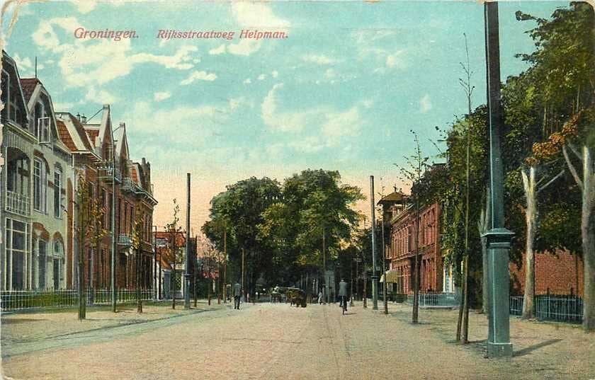 300-053-019 Groningen Rijksstraatweg Helpman, Verzenden, Voor 1920, Groningen