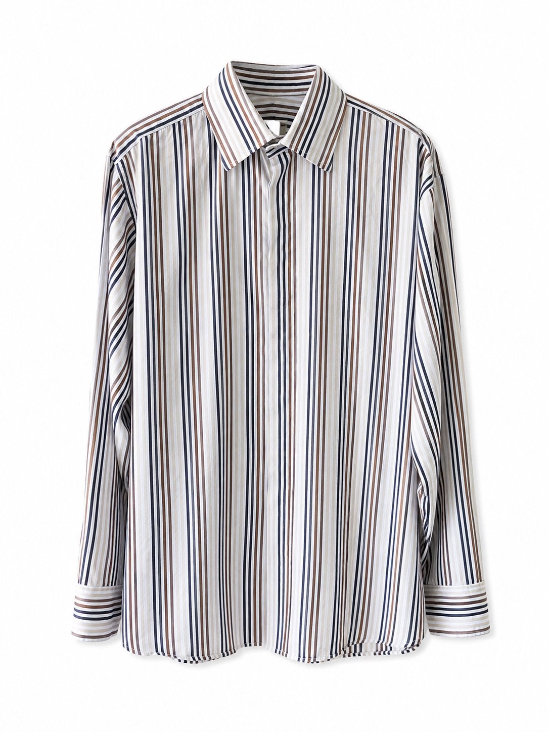Aquascutum of London Gestreept Overhemd – Maat 41 / L, Ophalen of Verzenden, Zo goed als nieuw, Wit, Halswijdte 41/42 (L)