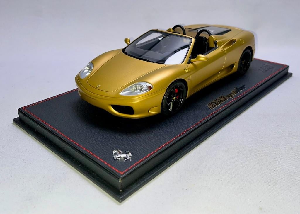 Ferrari 360 Modena Spider Goud 1:18 P18233ST van BBR, Ophalen of Verzenden, Nieuw, Auto, Overige merken