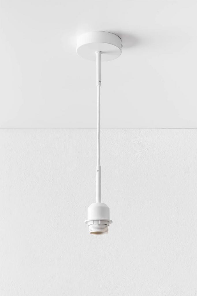 3 witte Verstelbare kabels voor plafond lampen E27 fitting, Huis en Inrichting, Lampen | Hanglampen, Ophalen, Nieuw, Minder dan 50 cm