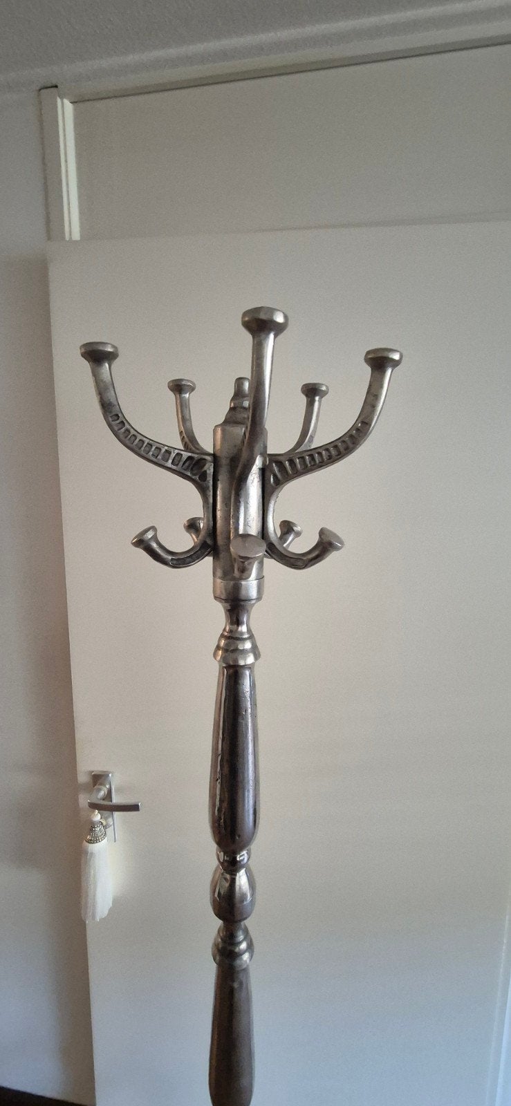 Stijlvolle staande kapstok, 183 cm hoog, Huis en Inrichting, Ophalen, Gebruikt, Metaal, Staande kapstok