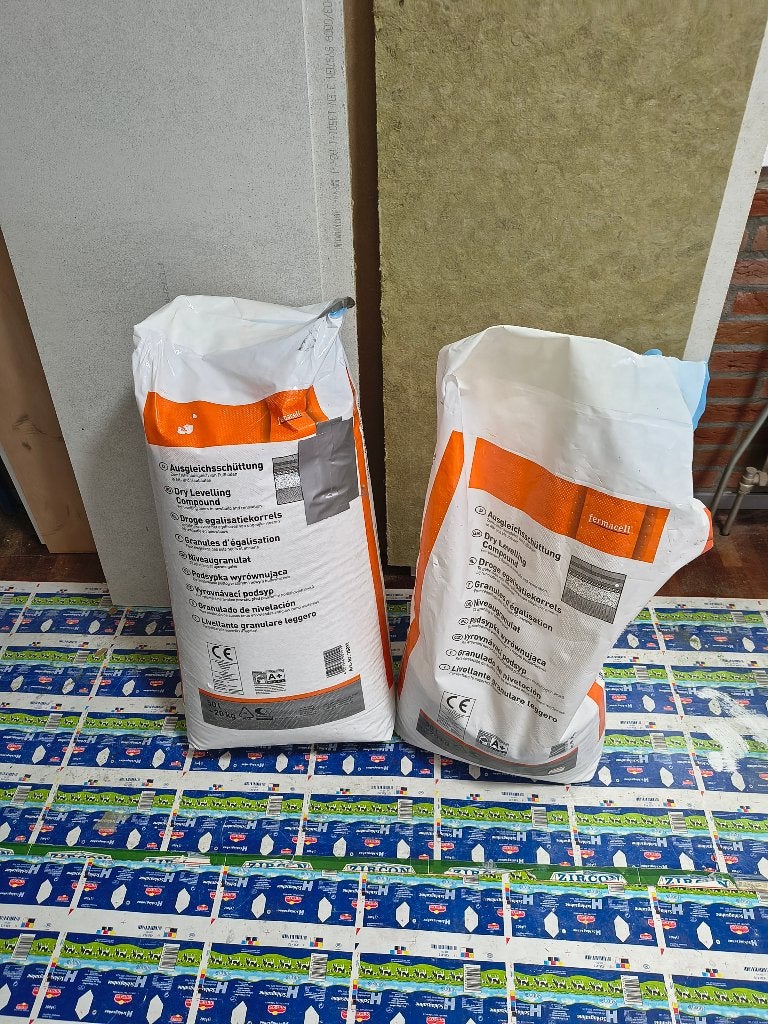 20+5kg (55ltr) Egalisatie korrels Fermacell., Ophalen, 30 cm of meer, Steen of Klei, 50 tot 150 cm