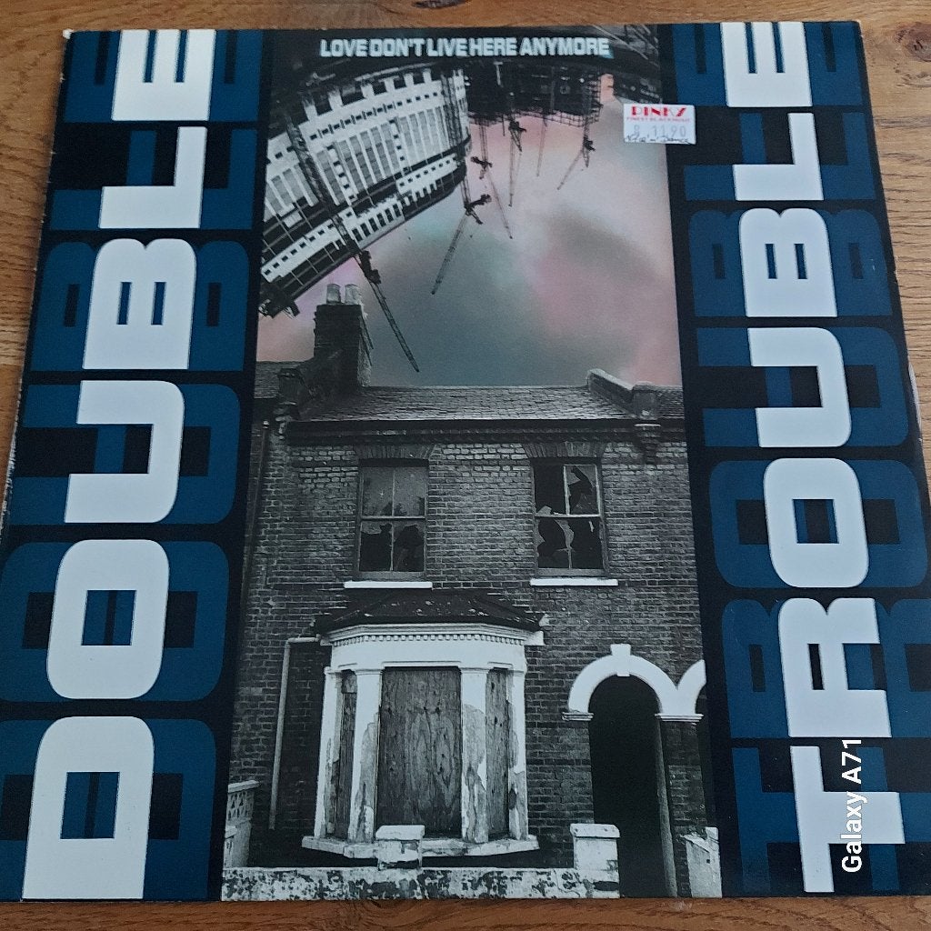 12" Maxisingel Double Trouble - Love Don't Live Here Anymore, Cd's en Dvd's, Vinyl | Dance en House, Gebruikt, Ophalen of Verzenden