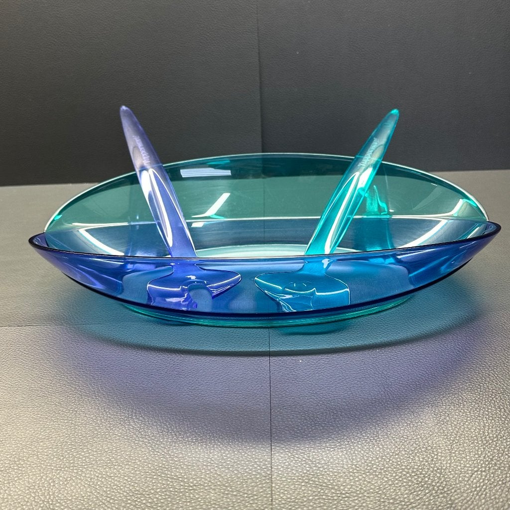 Tupperware vlinderschaal + slabestek blauw - L36 x B24 x H8, Ophalen, Nieuw, Blauw, Overige typen
