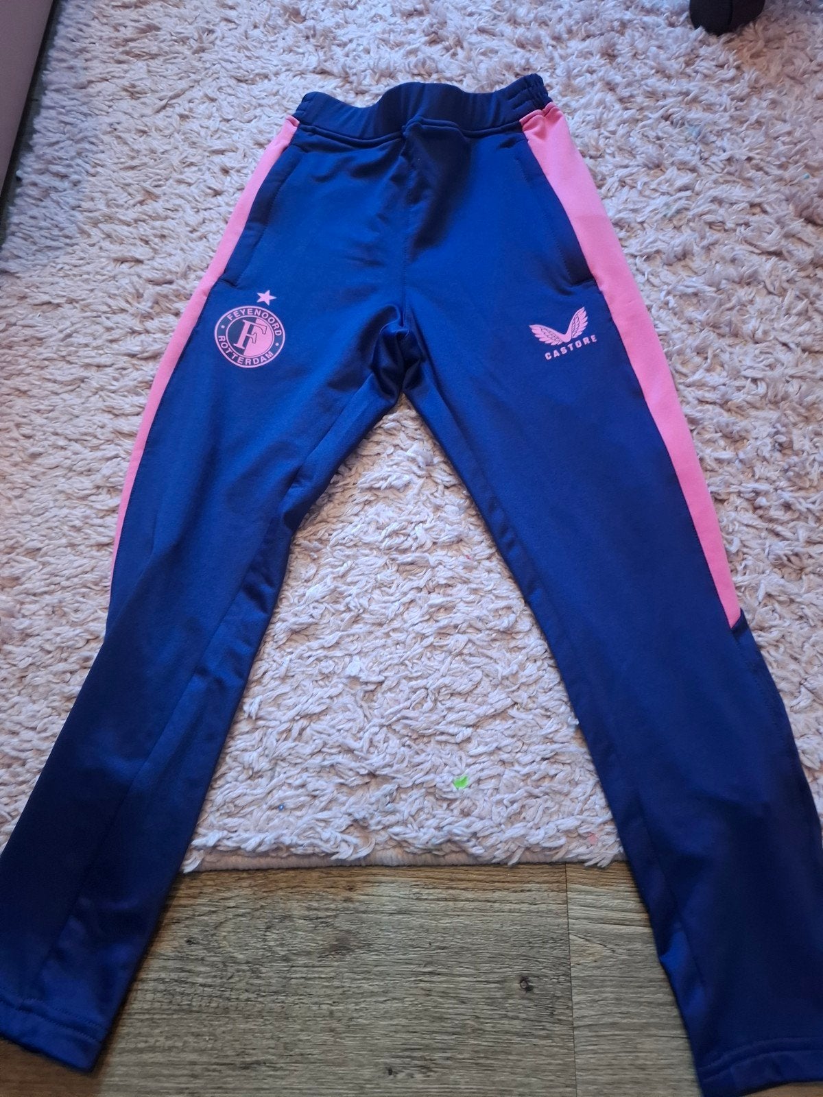 Feyenoord Castore Broek Maat 128, Kinderen en Baby's, Broek, Castore, Jongen of Meisje, Nieuw
