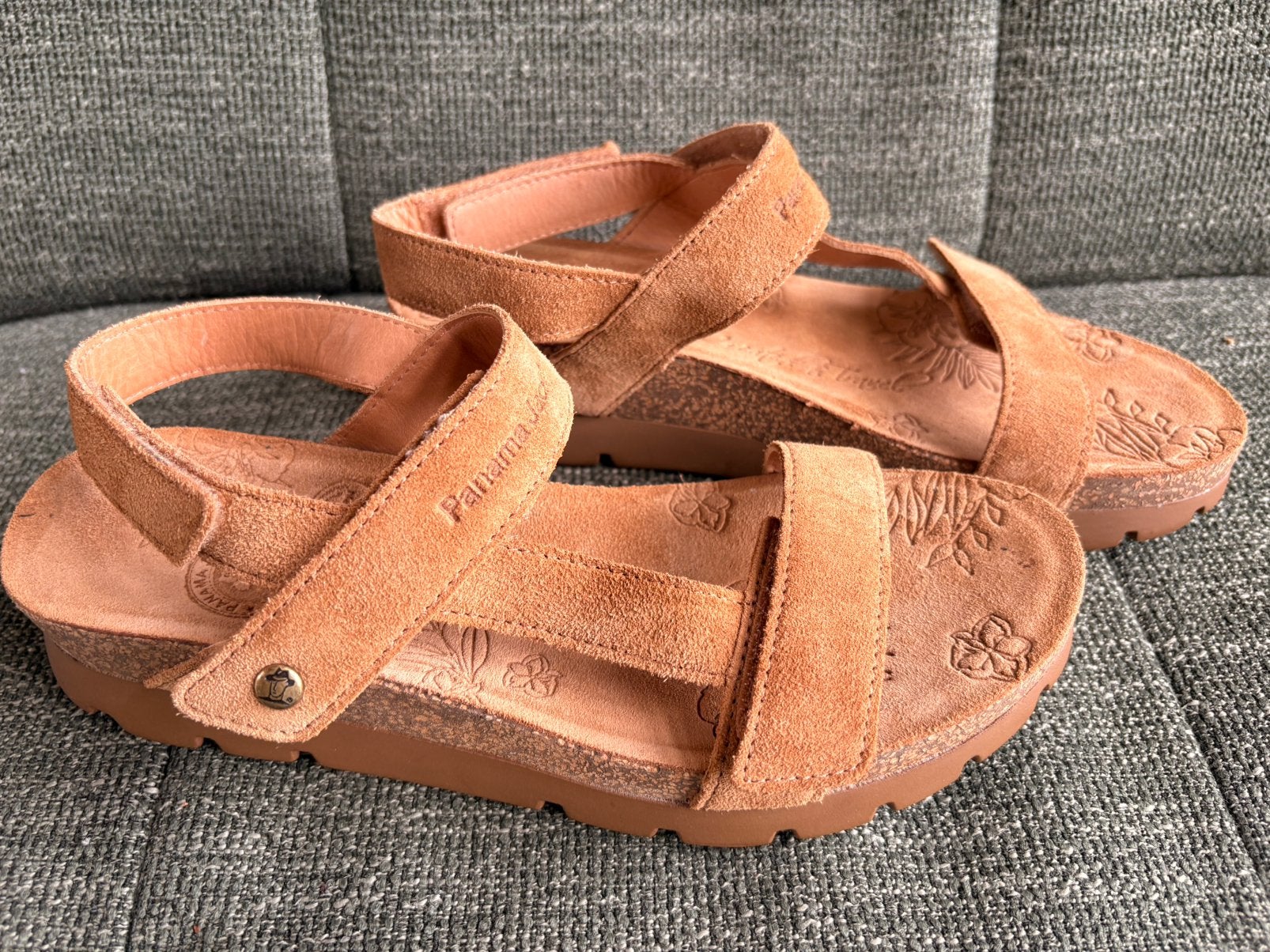 Panama Jack Selma B maat 39 suede cognac izgs!, Bruin, Zo goed als nieuw, Panama Jack, Sandalen of Muiltjes