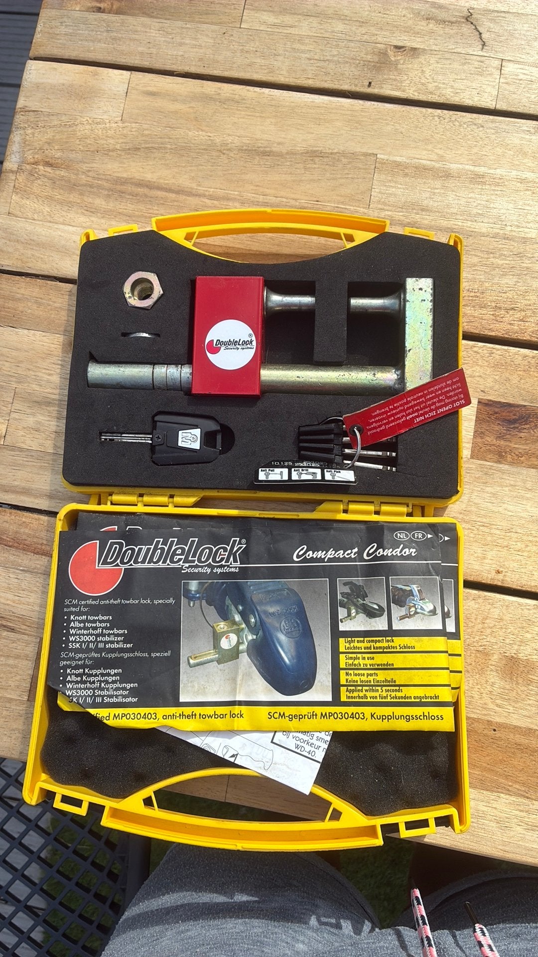 Double lock doublelock slot disselslot dissel caravan, Ophalen, Gebruikt