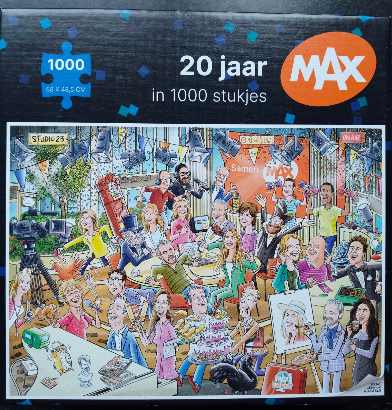 Max 20 jaar, puzzel zgan 1000st te koop, Ophalen of Verzenden, 500 t/m 1500 stukjes, Zo goed als nieuw