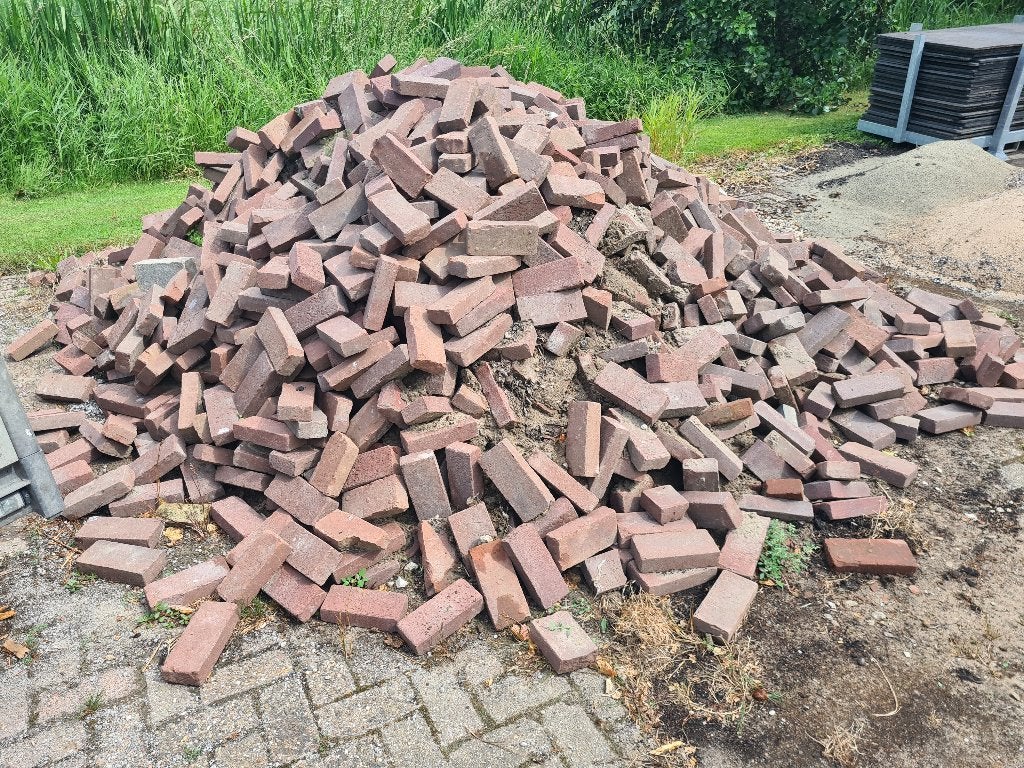 Oude gebakken waalformaat straatstenen, Ophalen, Gebruikt, 10 m² of meer, Klinkers