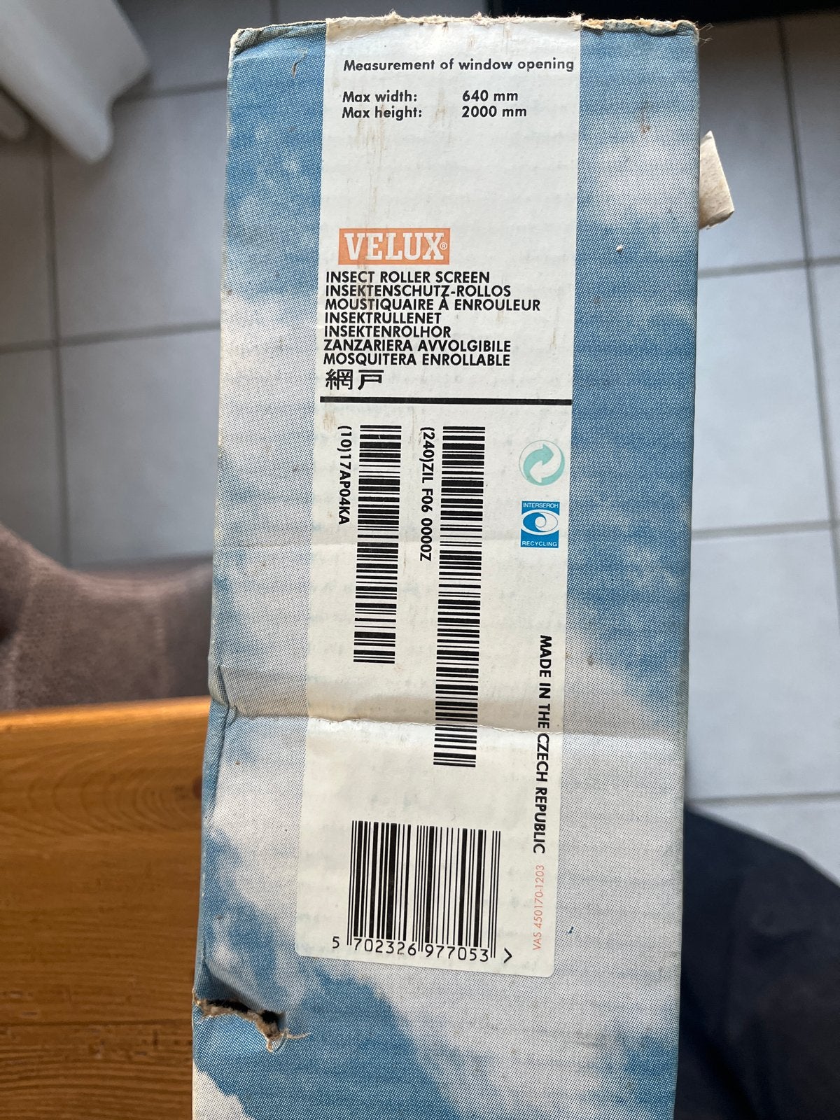 2 st. Velux Insectenrolhor - Nieuw in doos 64x200 cm, Doe-het-zelf en Verbouw, Ophalen, Minder dan 80 cm, 215 cm of meer, Hordeur