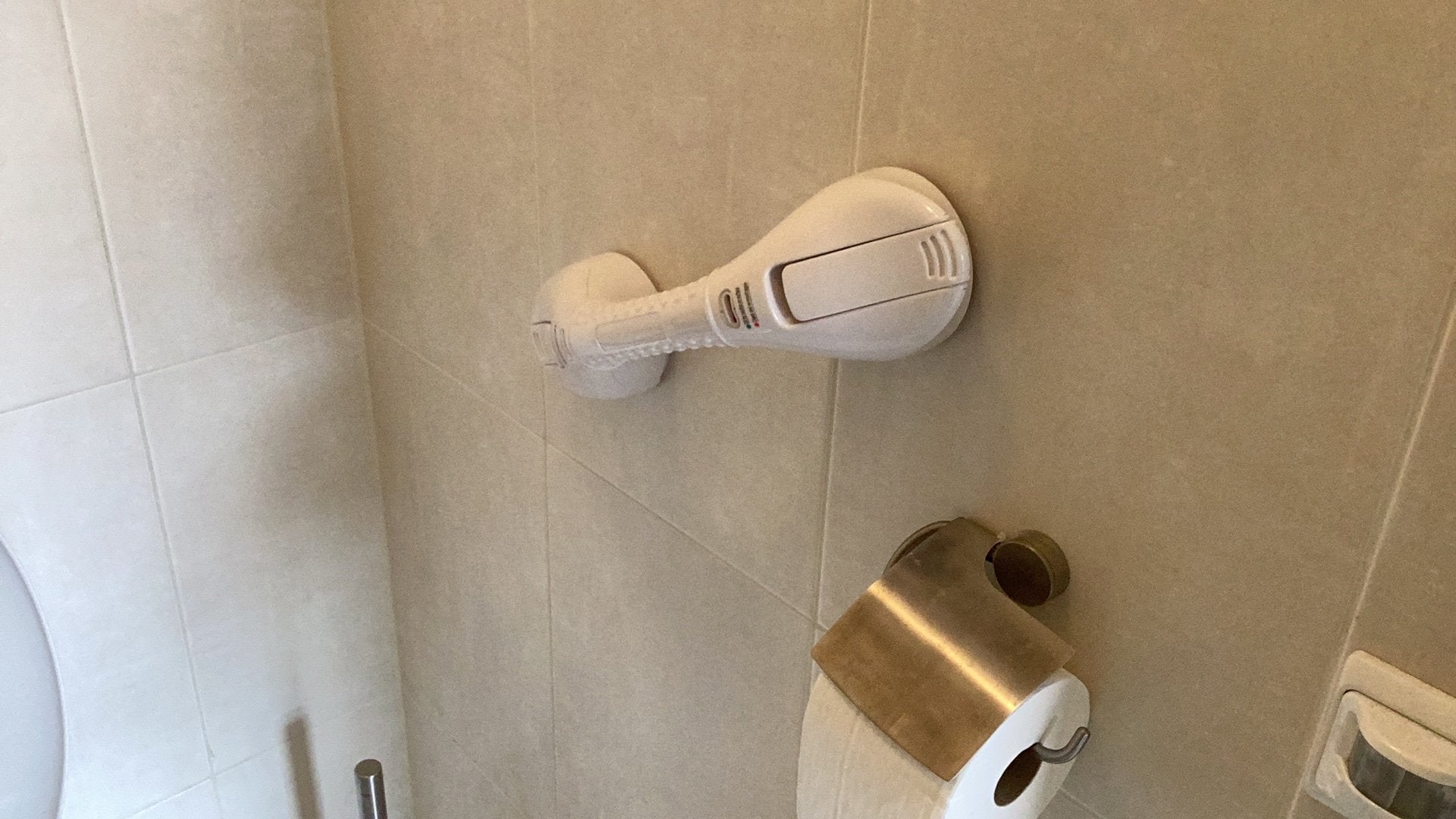 Armsteunen in toilet of douche, Ophalen, Zo goed als nieuw