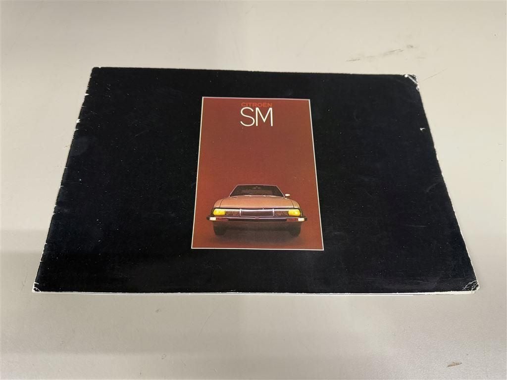 1973 Citroen SM brochure reclame folder, Boeken, Ophalen of Verzenden, Zo goed als nieuw, Citroën