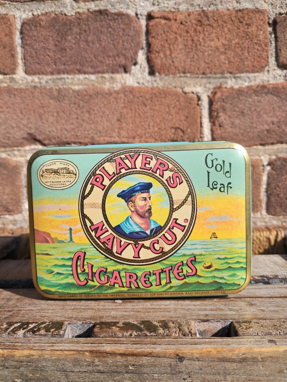 Vintage Player's Navy Cut Sigarettenblikje, Ophalen of Verzenden, Gebruikt, Tabaksdoos of Verpakking