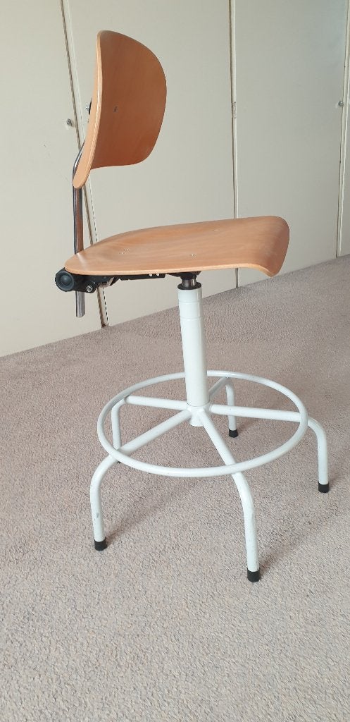 Bureaustoel vintage retro, Ophalen, Gebruikt, Overige kleuren, Bureaustoel