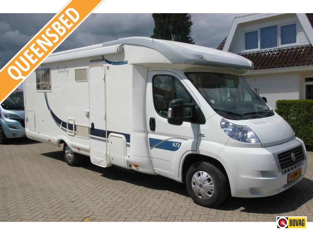 McLouis Tandy 672 Queensbed, 2x draaistoelen., Caravans en Kamperen, Campers, Fiat, Bedrijf, L-zit, Half-integraal