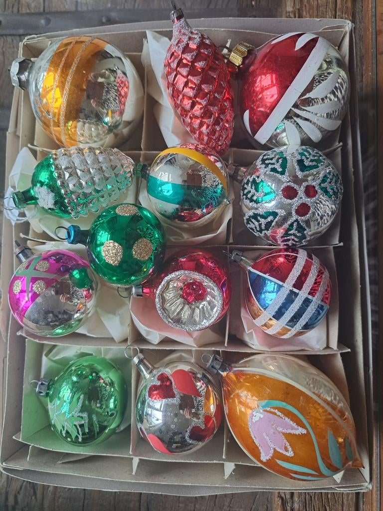 Antieke kerstballen, Diversen, Kerst, Ophalen of Verzenden