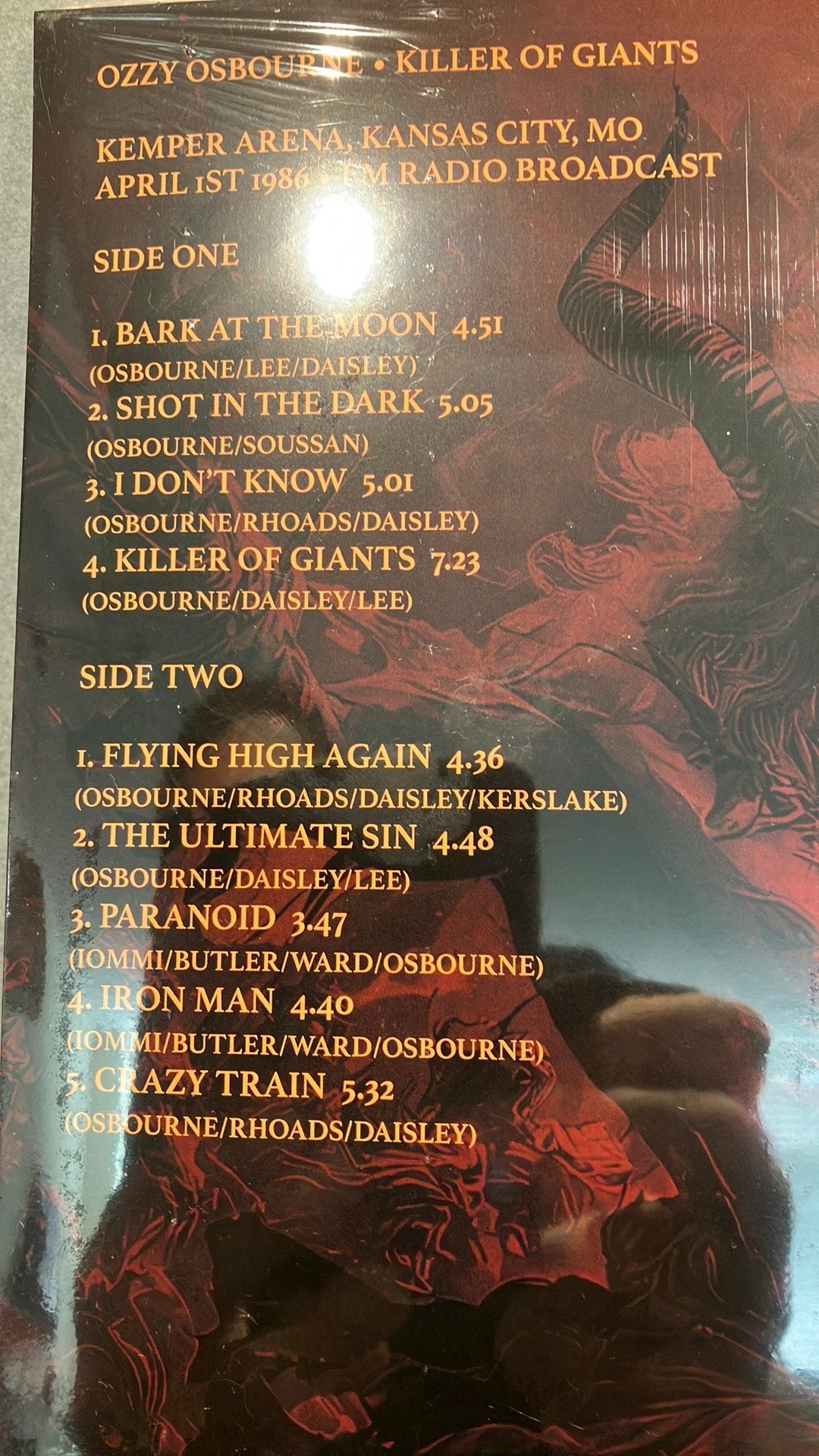 Ozzy Osbourne. — Killer of Giants . Live 1986, LP, Heavy metal, Ophalen of Verzenden, Nieuw in verpakking
