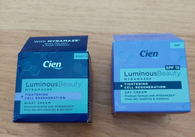 Cien LuminousBeauty Dag- en Nachtcrème met Myramaze, Ophalen of Verzenden, Nieuw, Gehele gezicht, Verzorging