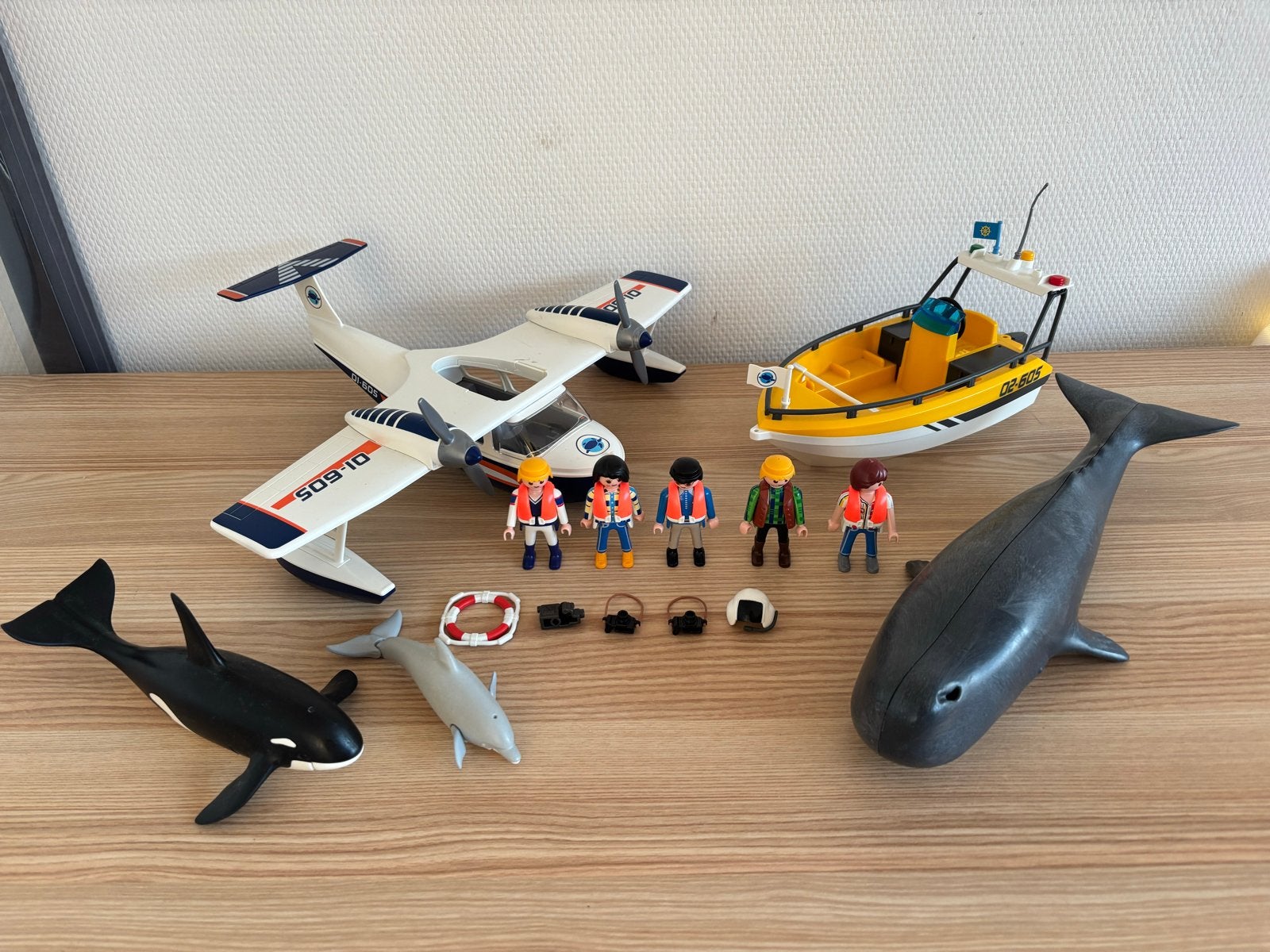 Playmobil Reddingsteam met walvis, orka en dolfijn, Kinderen en Baby's, Ophalen of Verzenden, Zo goed als nieuw