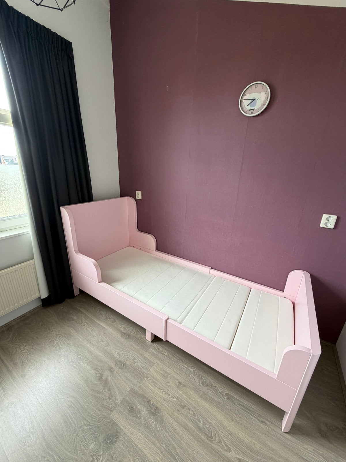 Te koop meegroeibed met meegroei matras, Kinderen en Baby's, Kinderkamer | Bedden, Ophalen, 70 tot 85 cm, Zo goed als nieuw, Matras