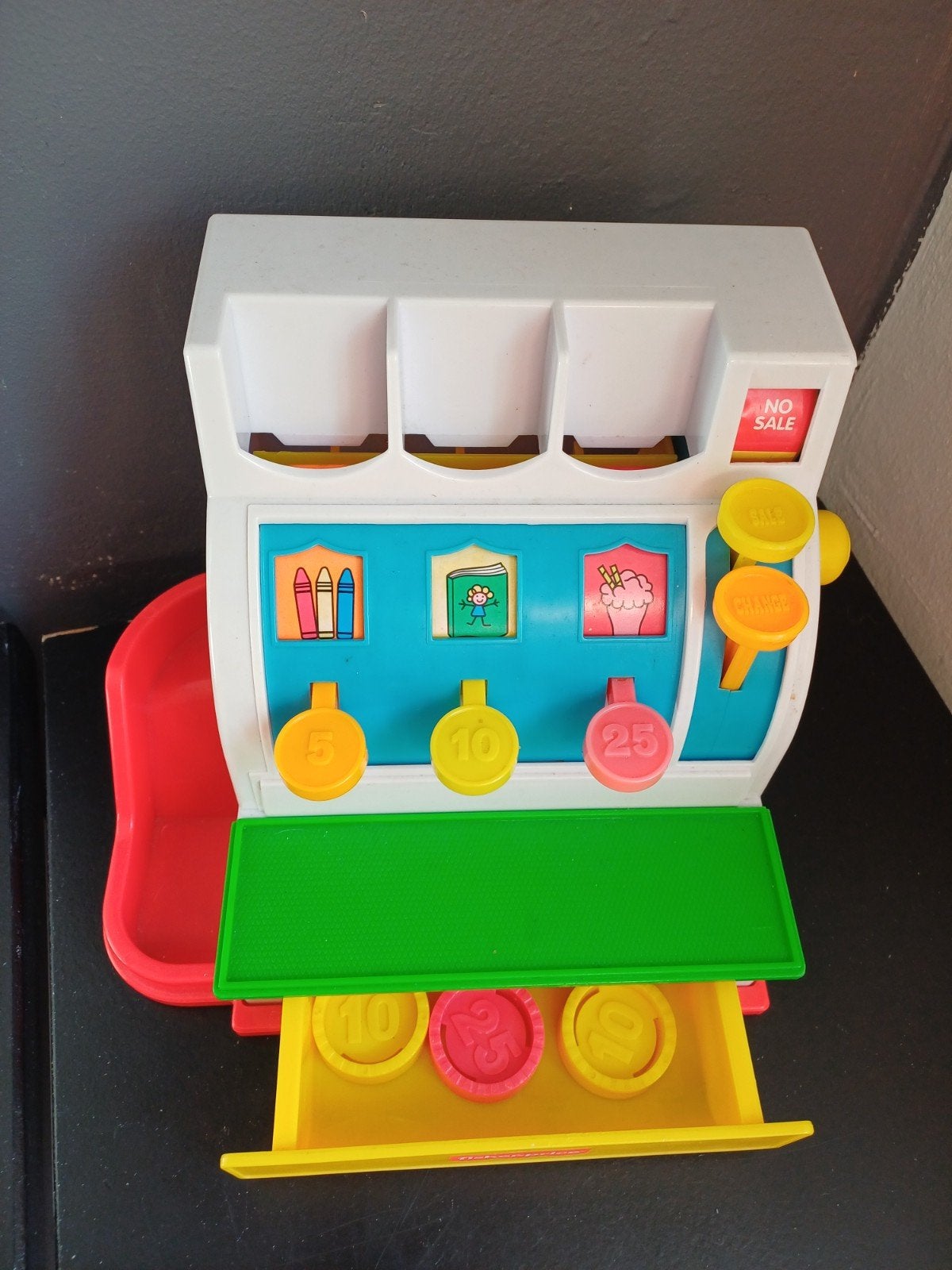 Vintage Fisher-Price Kassa Speelgoed, Kinderen en Baby's, Speelgoed | Fisher-Price, Ophalen