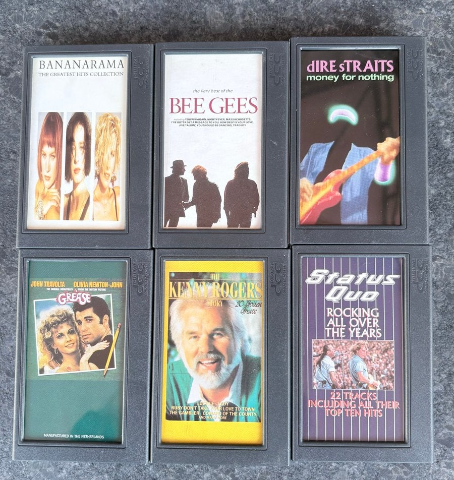 6 mooie voorbespeelde digitale compact cassettes (dcc), Gebruikt, 2 t/m 25 bandjes, Ophalen of Verzenden, Voorbespeeld
