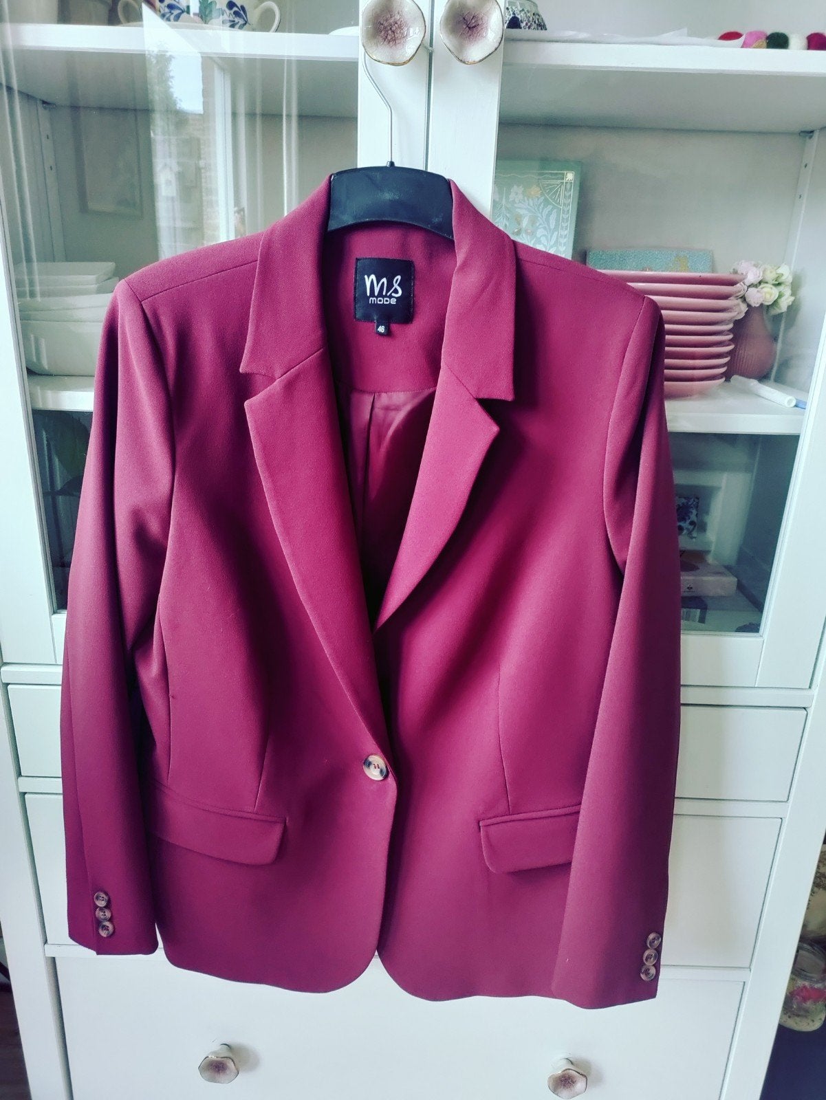 MS Mode Blazer Maat 46/48 (XL), Maat 46/48 (XL) of groter, Ophalen of Verzenden, Zo goed als nieuw, Jasje