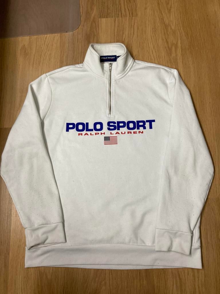 Ralph Lauren Polo Sport Quarter Zip - XL - Wit, Wit, Ralph Lauren, Maat 56/58 (XL), Ophalen of Verzenden