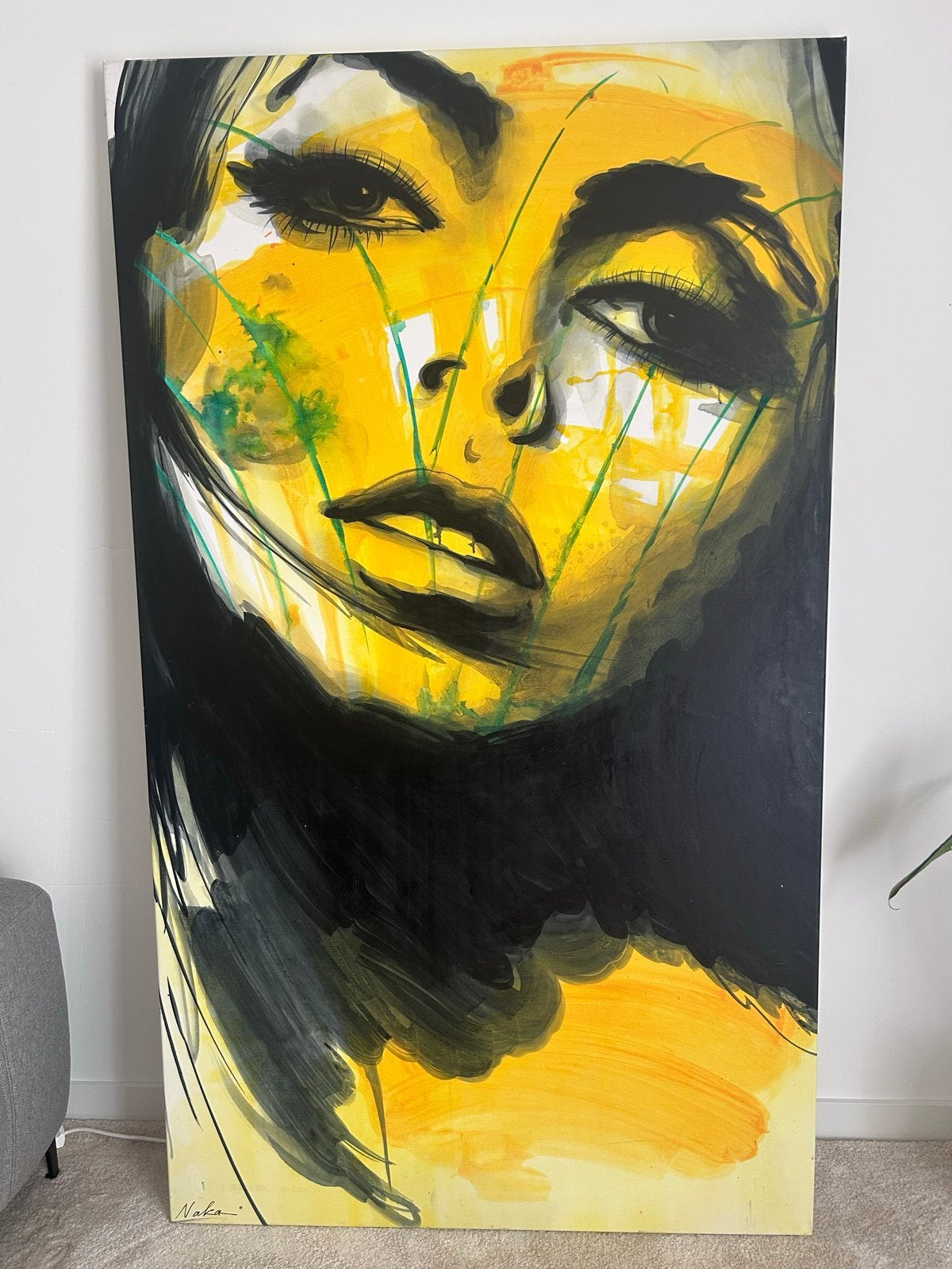 Groot origineel schilderij Naka (Bali) - ART District Amster, Antiek en Kunst, Kunst | Schilderijen | Abstract, Ophalen