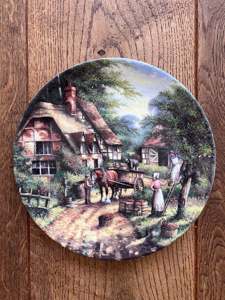 Wandbord Wedgwood 'The apple pickers', Ophalen of Verzenden