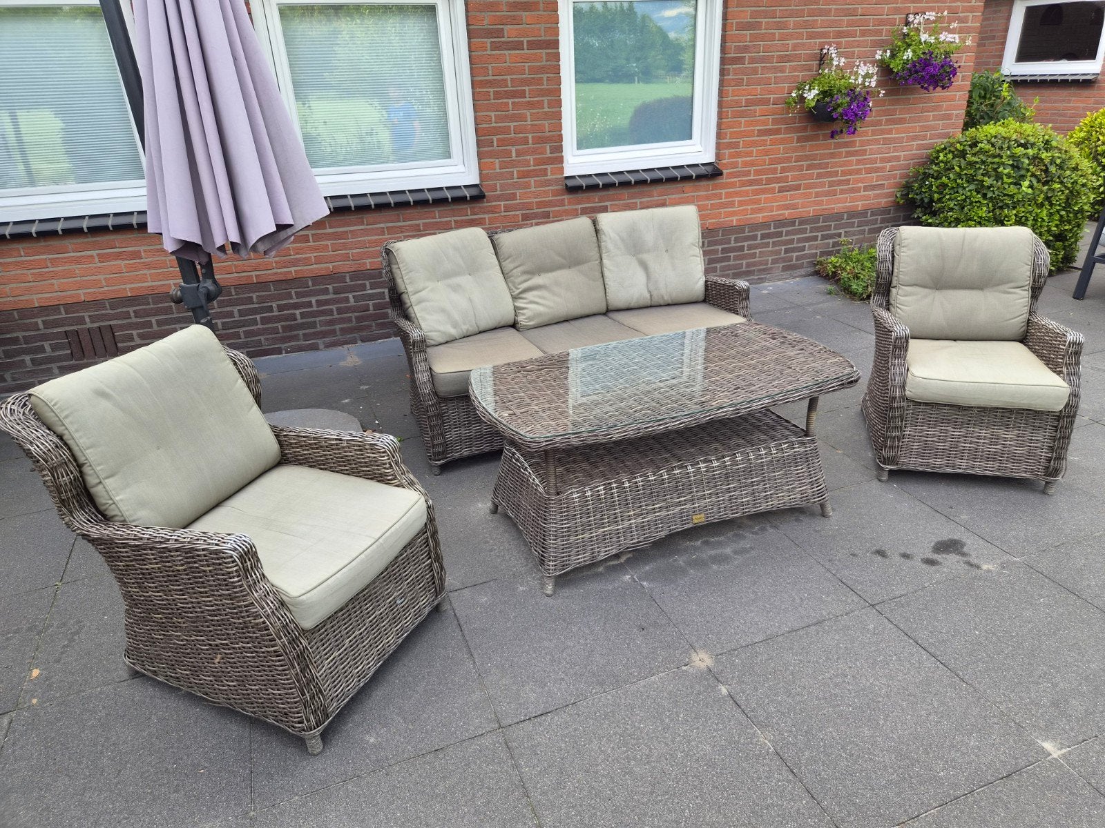 Tuinset gratis, Ophalen, Gebruikt