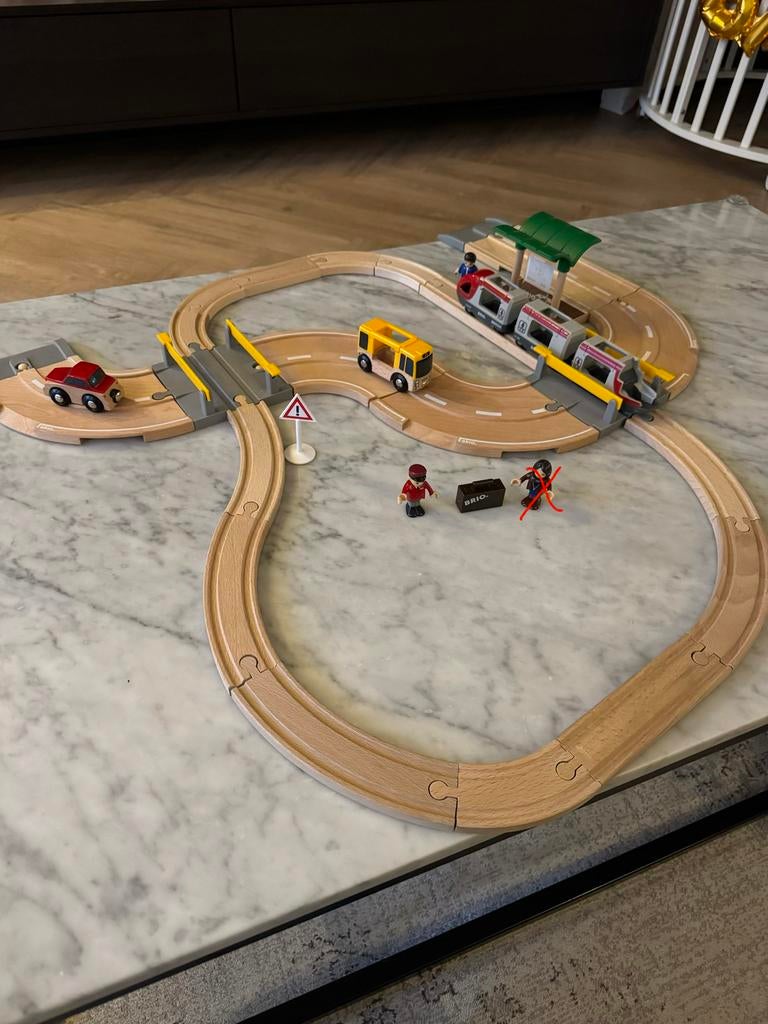 Brio trein rail road travel set, Ophalen of Verzenden, Zo goed als nieuw