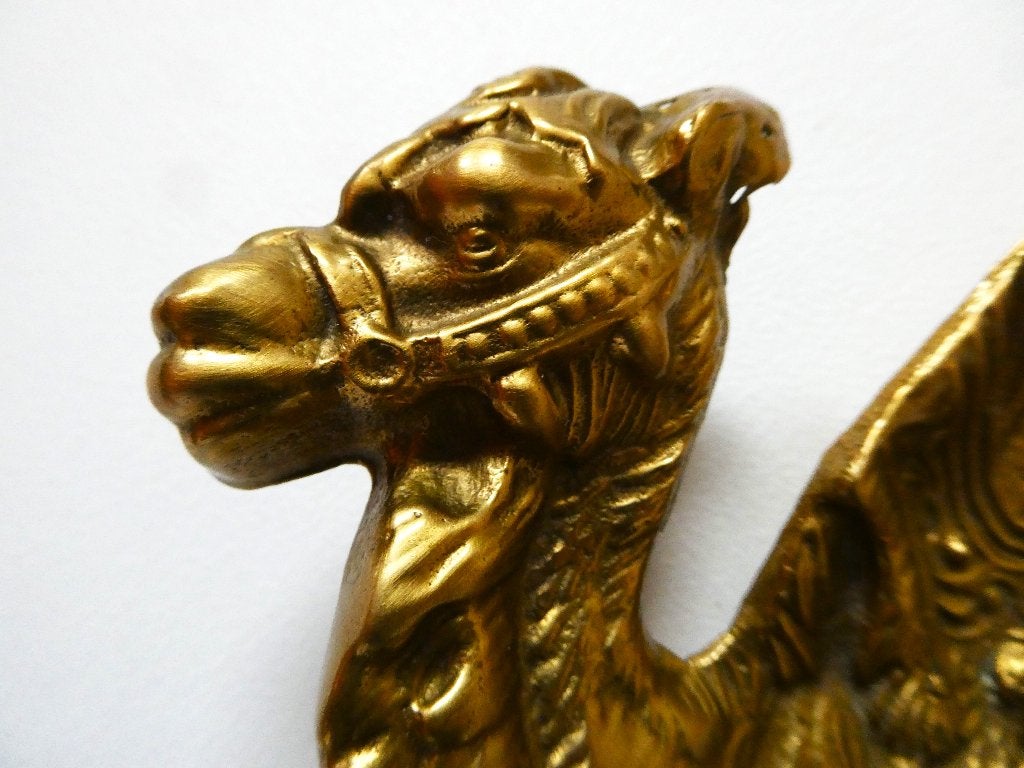 Mooi bronzen vide poche schaaltje met een dromedaris kameel, Antiek en Kunst, Antiek | Koper en Brons, Ophalen of Verzenden, Brons