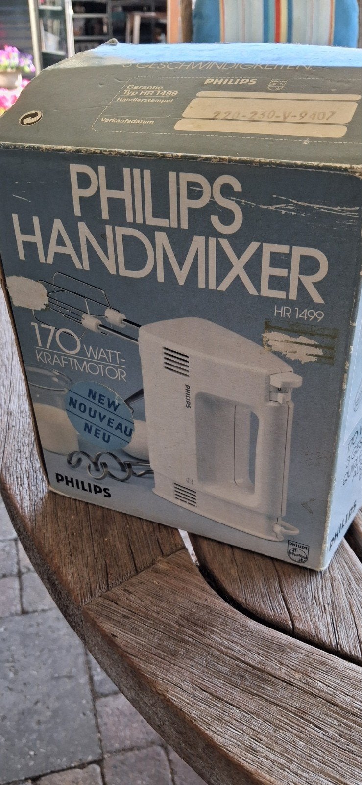 Philips Handmixer HR 1499 - Vintage met 3 snelheden, Witgoed en Apparatuur, Ophalen of Verzenden, Gebruikt, 3 snelheden of meer
