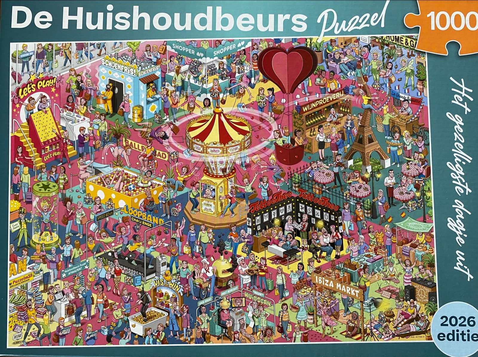 Puzzel - De Huishoudbeurs - editie 2026 - als nieuw, Hobby en Vrije tijd, Ophalen, 500 t/m 1500 stukjes, Zo goed als nieuw, Legpuzzel