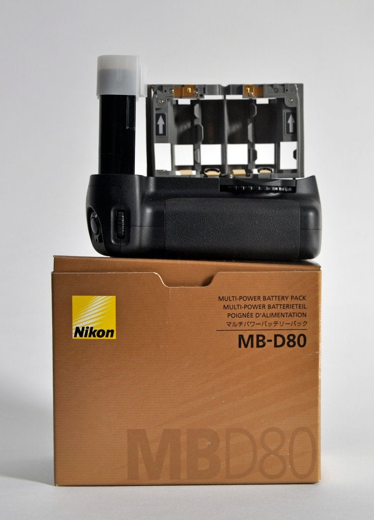 Nikon MB-D80 batterijhouder D80-D90, Gebruikt, Nikon, Nikon, Batterygrip