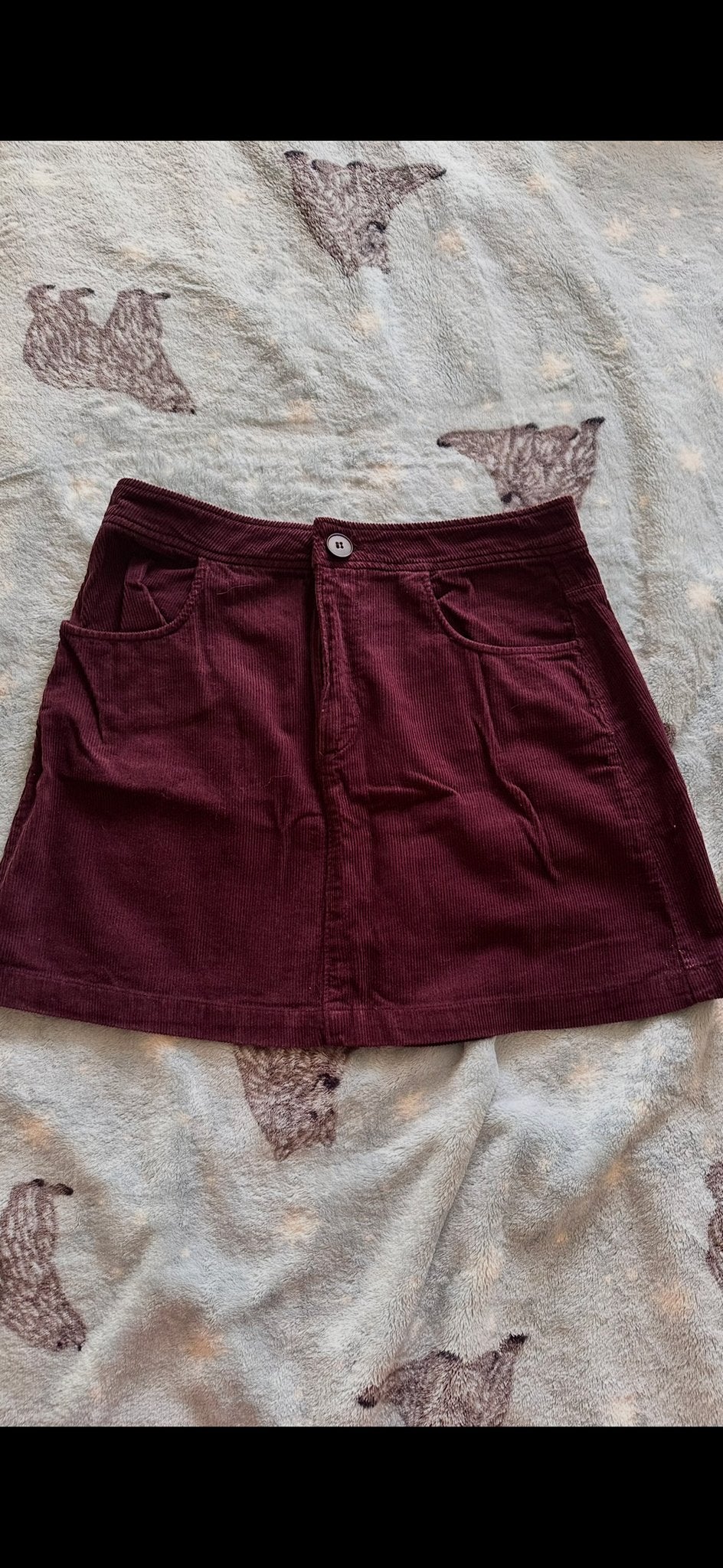Zara burgundy miniskirt size L, Maat 42/44 (L), Ophalen of Verzenden, Zo goed als nieuw, Boven de knie