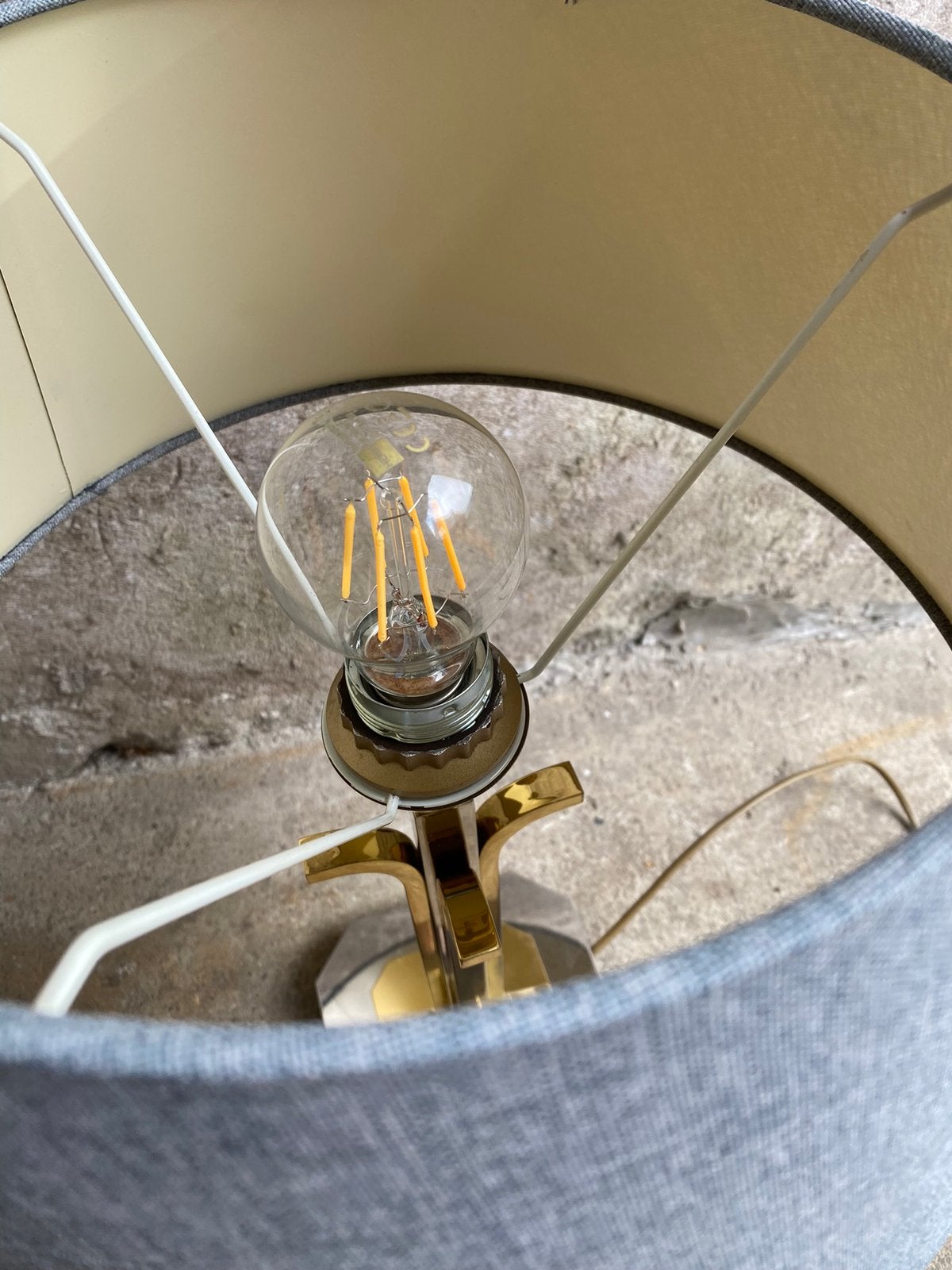 Messing schemerlamp Solken Leuchten , Hollywood Regency, Ophalen of Verzenden, Huis en Inrichting