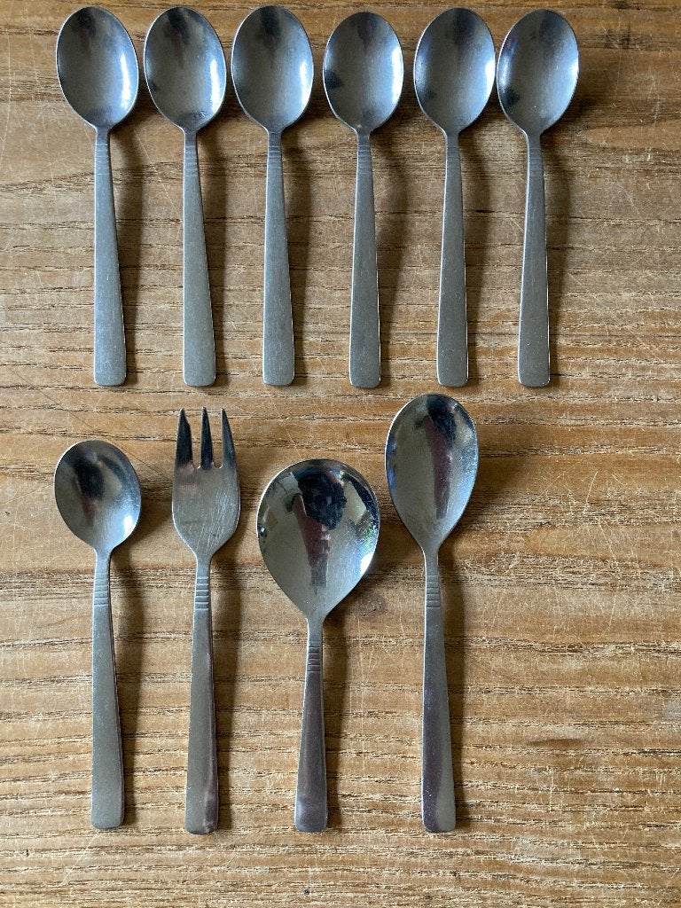 7x theelepeltje theelepel Gero Zilmeta 510 Slowfox, Antiek en Kunst, Ophalen of Verzenden