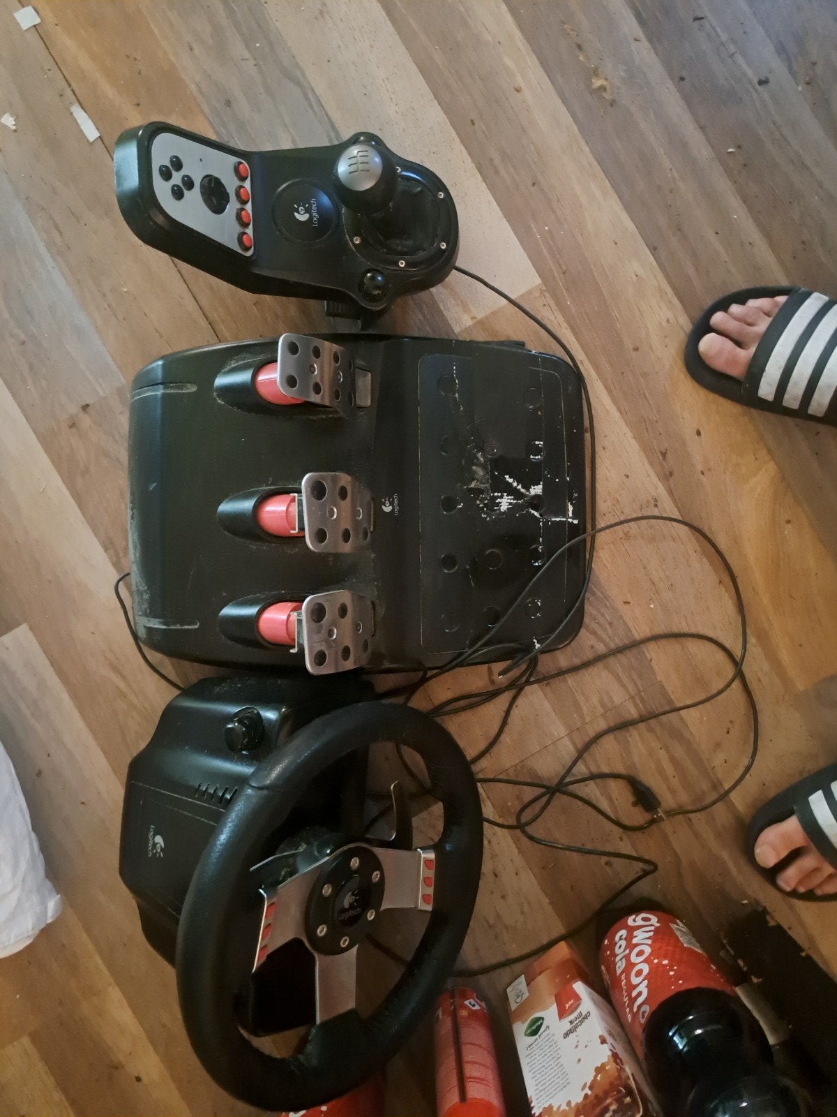 Logitech G27 Racing Stuur met Pedalen en Shifter, Racestuur, Gebruikt, Force feedback, Ophalen of Verzenden